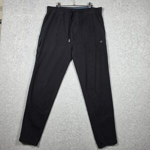 Mack Weldon Jogger Mens Size XLT Black Ace Sweatpants Tapered Zip Pockets Comfy